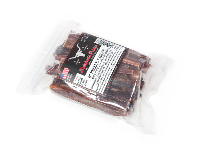 Butcher's Prime Pizzle Chews 6" (20 Pack)