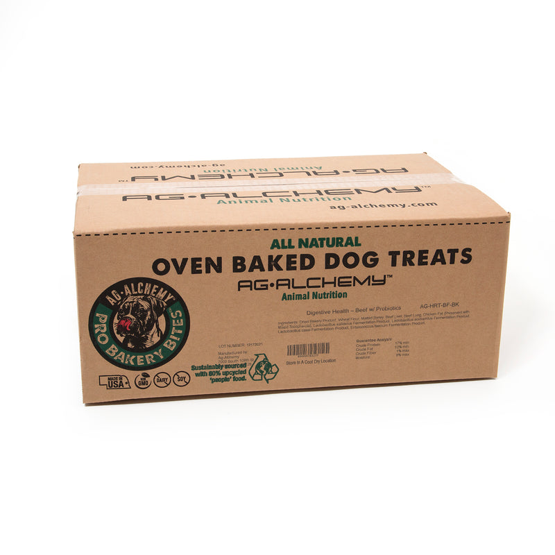 Digestive Health Beef Hearts with Probiotics - 20lb Bulk