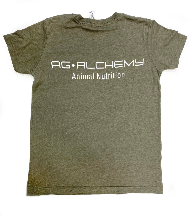 Ag-Alchemy Animal Nutrition Short Sleeve T-Shirt - Kids - Green Paw